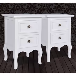 VidaXL 60638 nightstand/bedside table White - Additional view 4