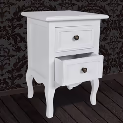 VidaXL 60638 nightstand/bedside table White - Additional view 5