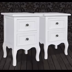 VidaXL 60638 nightstand/bedside table White - Additional view 7