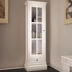 vidaXL Chic Bookcase Cabinet with 3 Shelves White Wooden Home Display Unit - Additional view 5