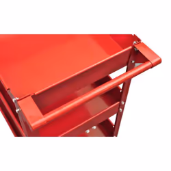 vidaXL 2x Workshop Tool Trolley 100kg 3 Shelves Garage Transport Carrier Cart - Additional view 2