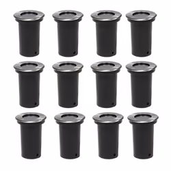 vidaXL Outdoor Ground Lights LED Underground Light Pathway Lights 12 pcs Round