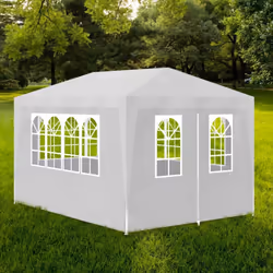 vidaXL Party Tent 3x4m with 4 Walls White Patio Garden Gazebo Marquee Pavilion
