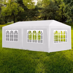 vidaXL Party Tent 3x6m with 6 Walls White Patio Garden Gazebo Marquee Pavilion