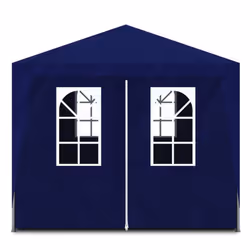 vidaXL Party Tent 3x9m with 8 Walls Blue Patio Garden Gazebo Marquee Pavilion
