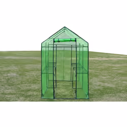 vidaXL Greenhouse Steel XL PVC Cover Garden Green Shade Plant House Storage - Additional view 5