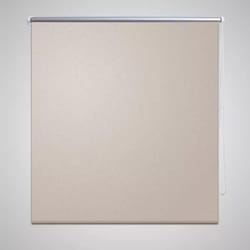vidaXL Roller Blind Blackout 100x175cm Beige Window Curtain Shade Sunscreen