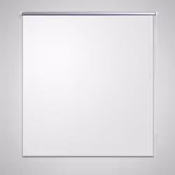 vidaXL Roller Blind Blackout 140x175cm White Window Curtain Shade Sunscreen