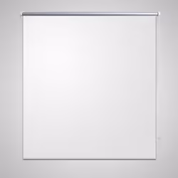 vidaXL Roller Blind Blackout 140x230cm White Window Curtain Shade Sunscreen