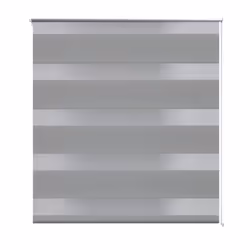 vidaXL Zebra Blinds Alternative Parallel Roller Blind Window Privacy Screen - grey, 50 x 100 cm