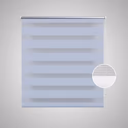 Roller Blind Blackout 60x120cm White Daynight Window Blinds Sunscreen Quality
