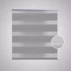 vidaXL Zebra Blind 100x175cm Grey Home Office Window Sunscreen Curtain Shade - Additional view 2