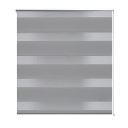 vidaXL Zebra Blinds Alternative Parallel Roller Blind Window Privacy Screen - grey, 140 x 175 cm