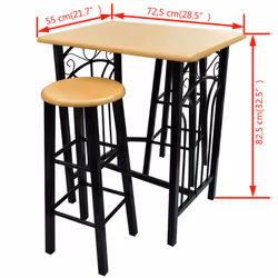 VidaXL 240095 kitchen/dining room furniture set Rectangular - Additional view 6