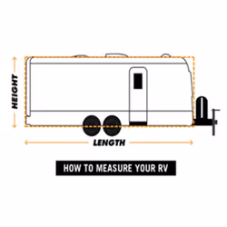 vidaXL Caravan Cover Grey S Indoor Outdoor Trailer Camper Car Protection Cover - Additional view 6