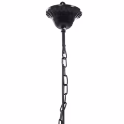 vidaXL Black 5 Bulb Crystal Chandelier - Additional view 7