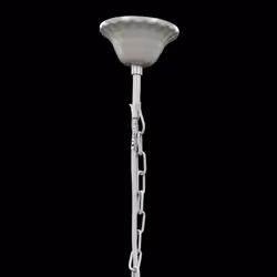vidaXL Crystal Light 5 Bulbs Transparent Chandelier Ceiling Lighting Fixture - Additional view 7