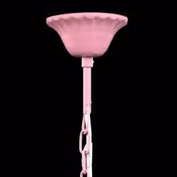 vidaXL Crystal Light 5 Bulbs Pink Home Chandelier Ceiling Lighting Fixture - Additional view 7