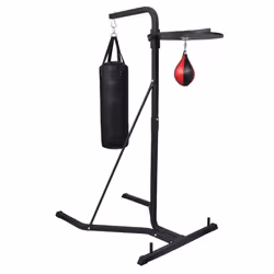 Boxing Machine 2 Way Boxing Stand Training Punch Bag Ball Speedball Plate