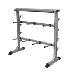 vidaXL Dumbbell Barbell Rack Gym Training Exercise Fitness Shelves Organiser