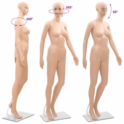 vidaXL Mannequin Women A Shop Female Model Window Clothes Display Full Body - Additional view 6