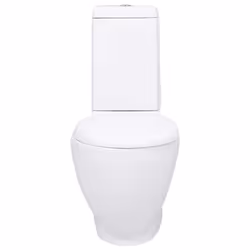 vidaXL Ceramic Toilet Back Water Flow White Home Bathroom WC Plumbing Fixture - Additional view 10