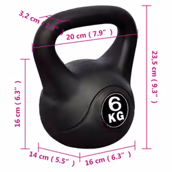 New 6 kg Kettlebell Gym Weight Fitness Training Kettle Bell Exercise Strength - Additional view 3