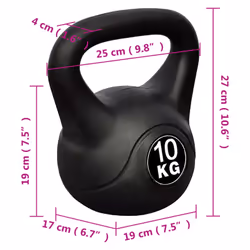 vidaXL Kettlebell Training Kettle Bell Kettlebell Weight for Fitness 10 kg