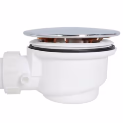 vidaXL Fast Flow Waste Trap Drain & Flexible Hose for Enclosure Tray Bathroom