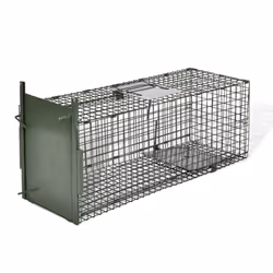 vidaXL Life Trap with 1 Door Animal Cage Catcher Pest Control Indoor Outdoor - Additional view 2