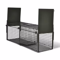 vidaXL Life Trap with 2 Doors Animal Cage Catcher Pest Control Indoor Outdoor