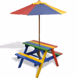 VidaXL 40773 outdoor table Blue, Red, Yellow, Green - Additional view 6