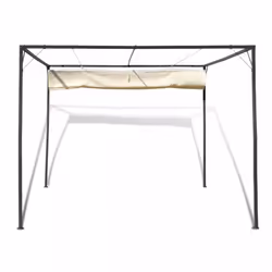 vidaXL Garden Gazebo with Retractable Roof Canopy Outdoor Patio Pavilion Tent - Additional view 4
