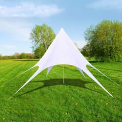 vidaXL Gazebo Hexagon Star Garden Pavilion 12m Patio Party Marquee Canopy Tent