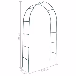 vidaXL 2x Garden Arch Arbour Pergola Trellis Archway Climbing Plants Support