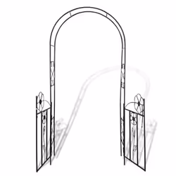 vidaXL Garden Arch Door Climbing Plants Outdoor Patio Arbour Pergola Archway