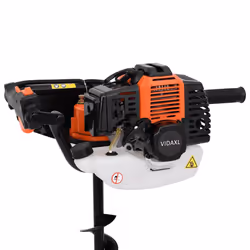 vidaXL Auger Ground Drill Orange Gasoline Hole Digger Planter Spiral Drill
