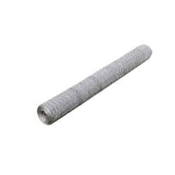 vidaXL Chicken Wire Fence with PVC Coating Wire Mesh Roll Wire Fencing Net - silver, 0.75 m