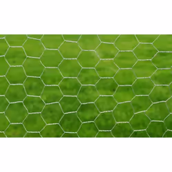 vidaXL Chicken Wire Fence Wire Netting Wire Mesh Panel Steel with PVC Coating - silver, 0.75 m