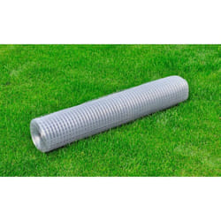 vidaXL Chicken Wire Fence Galvanised Steel Silver Backyard Fencing Barrier