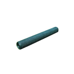 vidaXL Chicken Wire Fence with PVC Coating Wire Mesh Roll Wire Fencing Net - green, 0.5 m