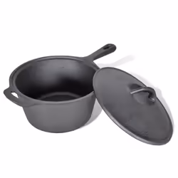 vidaXL 9 Piece Dutch Oven Set Kitchen Pot Fry Pan Support Lid Lifter Cookware - Additional view 4