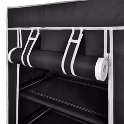VidaXL 240503 shoe organizer Closed Black - Additional view 4