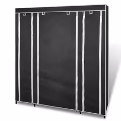 VidaXL 240495 bedroom wardrobe/closet 12 shelves 3 door(s) Black