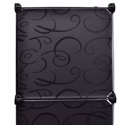 VidaXL 240497 bedroom wardrobe/closet 9 shelves Black, White - Additional view 5