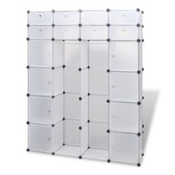 VidaXL 240502 bedroom wardrobe/closet 16 shelves White