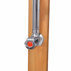 vidaXL Wooden Garden Shower Outdoor Swimming Pool Water Spray Rotatable Nozzle