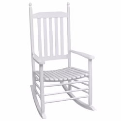 VidaXL 40858, Terrace, Padded seat, Pinewood, White, 605 mm, 820 mm