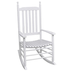 VidaXL 40858 outdoor chair Terrace Padded seat Pinewood White