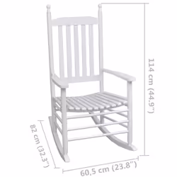 VidaXL 40858 outdoor chair Terrace Padded seat Pinewood White - Additional view 5